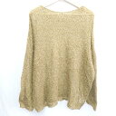 ◇ ⊂ select MOCA セレクト モカ 長袖 ニット セーター サイズF カーキ レディース E 【中古】