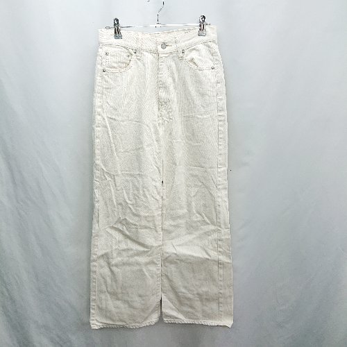 ◇ ⊂ green label relaxing グリーンレーベル 薄手生地 ワイドデニムパンツ サイズ36 アイボリー レディース E 【中古】 ◇ ⊂ green label relaxing グリーンレーベル 薄手生地 ワイドデニムパンツ サイズ36 アイボリー レディース E 【中古】