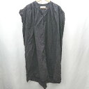 ◇ ⊂ AS KNOW AS アズノゥアズ 半袖 ロング ワンピース サイズ※ ブラック レディース E 【中古】