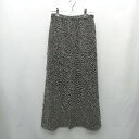 ◇ ⊇ STRAWBERRY-FIELDS ストロベリーフィールズ ウール混 ロング 台形 スカート サイズ1 ブラック レディース E 【中古】(4)
