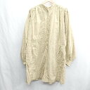 ◇ Θ◎ MOUSSY マウジー 長袖 ひざ丈 ワンピース サイズ2 ベージュ レディース E 【中古】