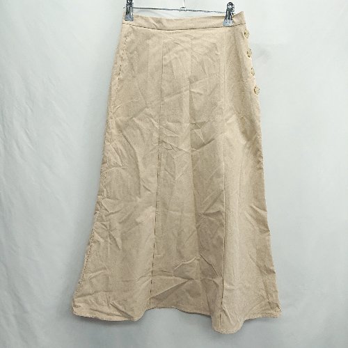 ◇ Θ natural couture ナチュラルクチュール ロング フレア スカート サイズF ベージュ レディース E 【中古】 ◇ Θ natural couture ナチュラルクチュール ロング フレア スカート サイズF ベージュ レディース E 【中古】
