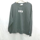 ◇ ⊇ ラッピー ラビット うさぎ 長袖 トレーナー サイズF ブラック レディース E 【中古】