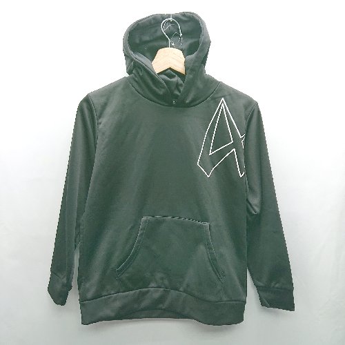 ◇ ⊇ ATHFORM 裏起毛キッズ 子供服 長袖 パーカー サイズ150 ブラック 男の子 E 【中古】
