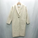 ◇ ⊇ AMERICAN HOLIC アメリカン ホリック 長袖 ロングコート サイズF アイボリー レディース E 【中古】