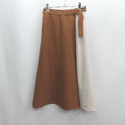◇ Θ Techichi テチチ 膝下丈 フレア スカート サイズM ブラウン系 レディース E 【中古】