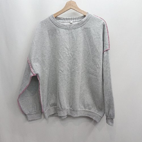 ◇ ⊇ FutierLand フューティアランド 長袖 スウェットトレーナー サイズXL グレー系 レディース E 【中..