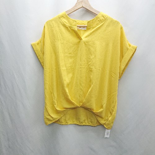 ◇ ⊂◎●未使用●Φ Parks TOKYO パークストウキョウ 半袖 カットソー サイズXL イエロー レディース E 【中古】