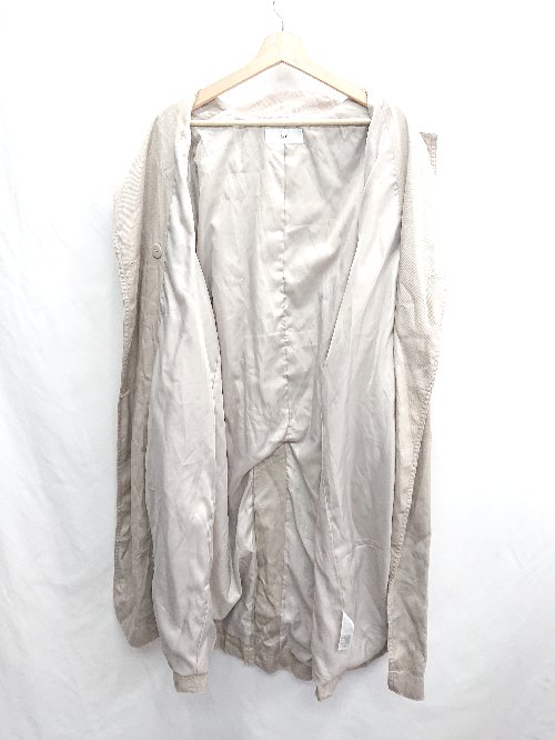 ◇ ⊂ ◎ SLY スライ 薄手 ロング丈 長袖 スプリング コート サイズFREE ベージュ系 レディース E 【中古】