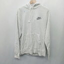 ◇ ⊇ NIKE ナイキ 長袖 パーカー サイズL グレー メンズ E 【中古】