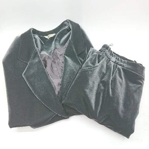 ◇ ⊇ Ambitious 膝下丈 セットアップ サイズF ブラック系 レディース E 【中古】