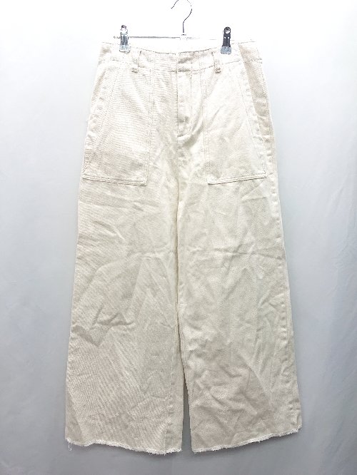 ◇ Θ CIAOPANIC TYPY チャオパニックティピー コットン100% ワイドパンツ サイズL オフホワイト レディース E 【中古】