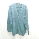 ◇ ⊇ KAPPA カッパ 長袖 ニットカーディガン サイズL ブルー系 メンズ E 【中古】
