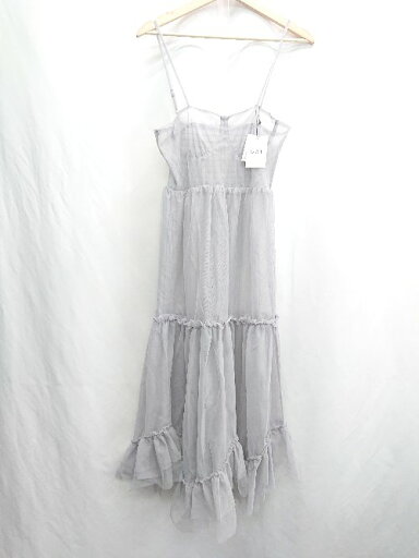 ◇ ⊂ GRL グレイル ノースリーブ ひざ丈 ワンピース サイズF グレー系 レディース E 【中古】 ◇ ⊂ GRL グレイル ノースリーブ ひざ丈 ワンピース サイズF グレー系 レディース E 【中古】