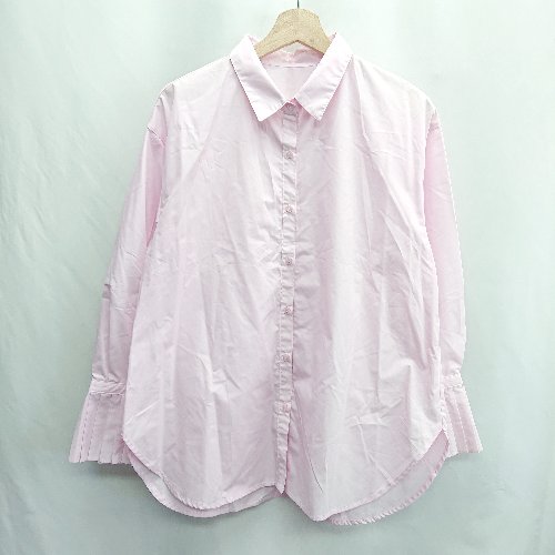 ◇ Θ OPAQUE.CLIP オペーク ドット クリップ 袖口プリーツ 長袖 シャツ サイズS ピンク レディース E 【中古】 ◇ Θ OPAQUE.CLIP オペーク ドット クリップ 袖口プリーツ 長袖 シャツ サイズS ピンク レディース E 【中古】