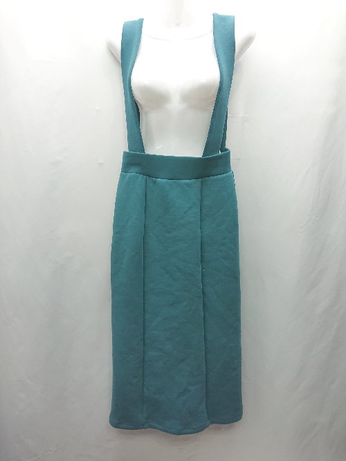 ◇ ⊂ AZUL BY MOUSSY アズールバイマウジー 半袖 ロング丈 ワンピース サイズS エメラルドグリーン レディース E 【中古】