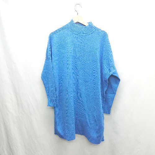 ◇ ⊇ SLY スライ ハイネック 長袖 チュニック サイズ1 ブルー レディース E 【中古】 ◇ ⊇ SLY スライ ハイネック 長袖 チュニック サイズ1 ブルー レディース E 【中古】