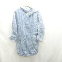 ◇ ⊂ bulle de savon ビュル デ サボン デニム風 長袖 ブルゾン サイズF ライトブルー レディース E 【中古】