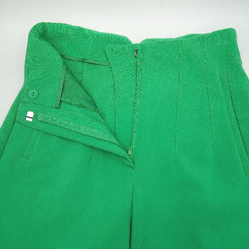 ◇ Θ ZARA タック入り ストレートパンツ サイズXS グリーン レディース E 【中古】