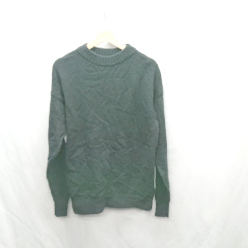 ◇ ⊇ UNIQLO ユニクロ ウール100% 長袖 ニット サイズL ブラック レディース E 【中古】