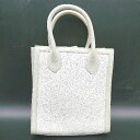 ◇ Θ◎ Heather ヘザー 2way ハンドバッグ ショルダーバッグ ベージュ ホワイト レディース E 【中古】