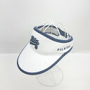 ◇ ⊂ FILA GOLF フィラゴルフ サイズ調節可能 サンバイザー ホワイト サイズ表記なし レディース メンズ E 【中古】