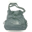 ◇ Θ THE NORTH FACE ザ ノース フェイス ブランドロゴプリント ボニーバッグ ブラック系 レディース メンズ E 【中古】