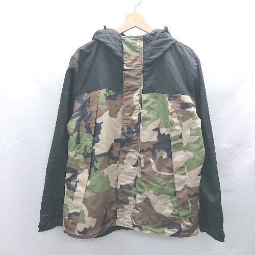 ◇ ⊂ ZIP FIVE ジップファイブ バイカラー 迷彩 カモフラ 長袖 ブルゾン サイズL ブラック系 メンズ E 【中古】