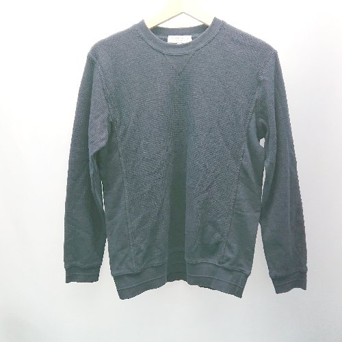 ◇ A day in the life UNITED ARROWS 無地 リラックス 楽ちん 長袖 カットソー サイズS ネイビー メンズ レディース E 【中...