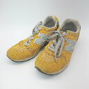 ◇ New Balance ニューバランス ブランドロゴ スニーカー サイズ22.5 イエロー レディース E 【中古】