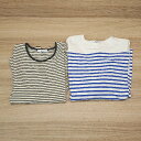 ◇ 《 Discoat ディスコート まとめ2点セット サイズF ボーダー柄 明るい 厚手 ブランドタグ付き Tシャツ レディース 》 E 【中古】