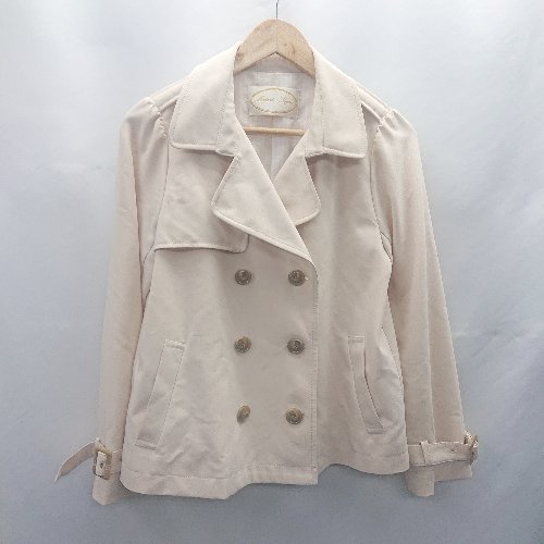 ◇ ⊂◎ MAJESTIC LEGON マジェスティックレゴン ダブルボタン 長袖 コート サイズM ピンク系 レディース E 【中古】