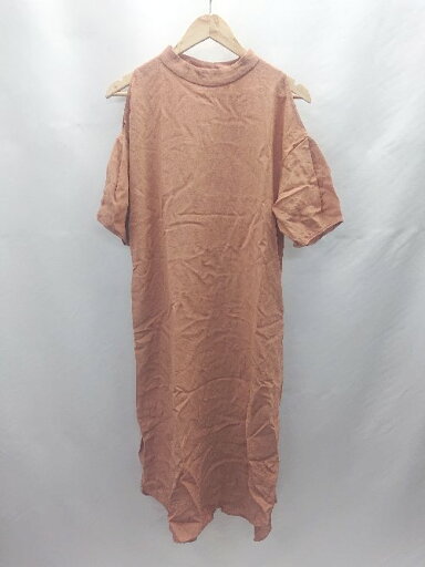 ◇ ⊂ ROSE BUD ローズバッド 半袖 ロング ワンピース サイズF テラコッタ系 レディース E 【中古】 ◇ ⊂ ROSE BUD ローズバッド 半袖 ロング ワンピース サイズF テラコッタ系 レディース E 【中古】
