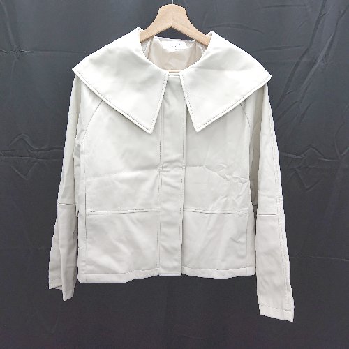 ◇ ⊇ OPAQUE.CLIP オペーク ドット クリップ 長袖 ジャケット サイズM ホワイト レディース E 【中古】 ◇ ⊇ OPAQUE.CLIP オペーク ドット クリップ 長袖 ジャケット サイズM ホワイト レディース E 【中古】