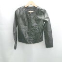 ◇ ⊇ N. エヌドット フェイクレザー 長袖 ジャケット サイズS ブラック レディース E 【中古】(4)