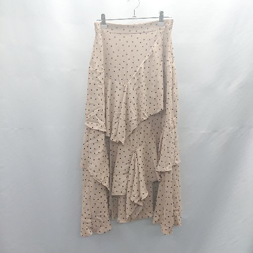 ◇ ⊂ COEL コエル ドット柄 ロング ティアード スカート サイズ38 ピンク レディース E 【中古】 ◇ ⊂ COEL コエル ドット柄 ロング ティアード スカート サイズ38 ピンク レディース E 【中古】
