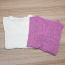 ◇ 美品 《 SIMPLICITE まとめ2点セット サイズ推定M 色違い シンプル ノッチネック ニット カットソー レディース 》 E 【中古】