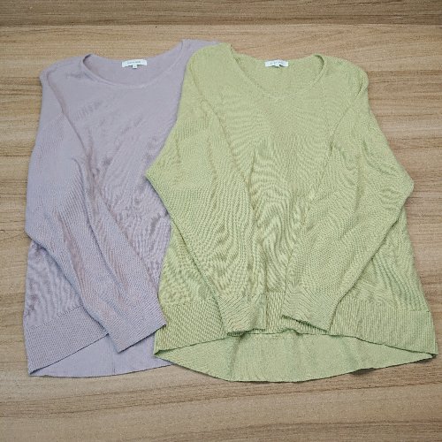 ◇ 《 GLOBAL WORK グローバルワークワーク まとめ売り2点セット サイズM 薄手 ハイゲージ ニット レデ..