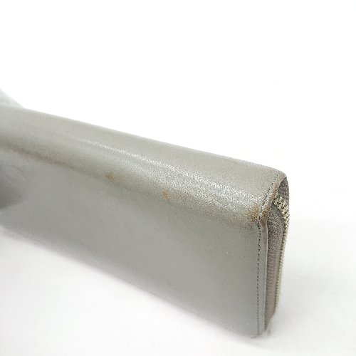 フクワウチの◇ ΘΦ MARGARET HOWELL マーガレット ハウエル 長財布 グレー系 レディース メンズ E 【中古】｜アングル2