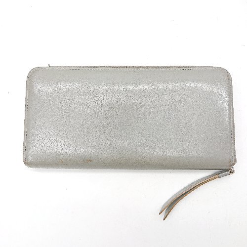 フクワウチの◇ ΘΦ MARGARET HOWELL マーガレット ハウエル 長財布 グレー系 レディース メンズ E 【中古】｜アングル3