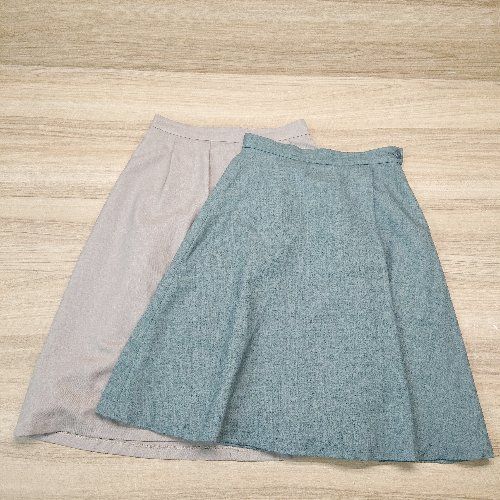 ◇ 《 NATURAL BEAUTY BASIC まとめ売り2点セット Mサイズ 無地 ポリエステル生地 大人っぽい スカート レディース 》 E 【中古】