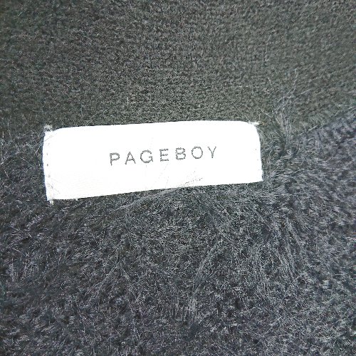 ◇ ⊇ PAGEBOY ページボーイ 長袖 ロングコート サイズF ブラック レディース E 【中古】
