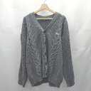 ◇ ⊇ Kappa カッパ ワッペン 長袖 カーディガン サイズL グレー系 レディース E 【中古】(4)