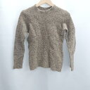 ◇ ⊇ IENA イエナ ラメ ウール混 長袖 セーター サイズ表記なし モカ系 ゴールド レディース E 【中古】