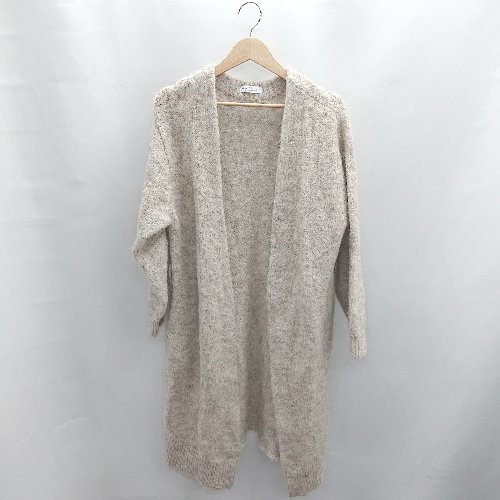 ◇ ⊇◎ BEAUTY&YOUTH UNITED ARROWS アルパカ混 ニット 長袖 コート サイズ表記なし ベージュ系 レディース E 【中古】
