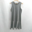 ◇ ⊂ BANANA REPUBLIC バナナリパブリック 切り替えし ひざ上 ワンピース サイズM グレー系 レディース E 【中古】