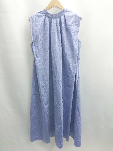 ◇ ⊂ Jena espace merveilleux 2way ノースリーブ ロング タックワンピース サイズF ブルー レディース E 【中古】 ◇ ⊂ Jena espace merveilleux 2way ノースリーブ ロング タックワンピース サイズF ブルー レディース E 【中古】
