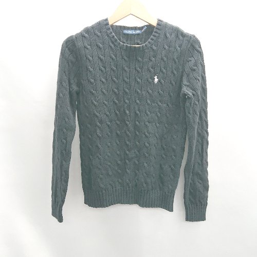 ◇ ⊇ RALPH LAUREN SPORT ラルフローレン 長袖 ケーブルニット サイズM ブラック レディース E 【中古】 ◇ ⊇ RALPH LAUREN SPORT ラルフローレン 長袖 ケーブルニット サイズM ブラック レディース E 【中古】