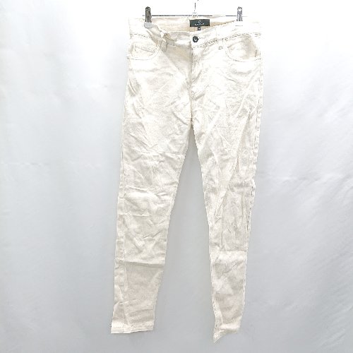 ◇ Θ MONO-MART モノマート ベルトループ デニム パンツ ジーンズ サイズM ベージュ系 レディース E 【中古】