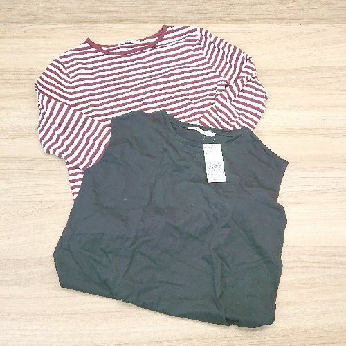 ◇ 《 American holic アメリカンホリック まとめ売り2点セット混合 ストライプ柄 無地 ロンT レディース 》 E 【中古】